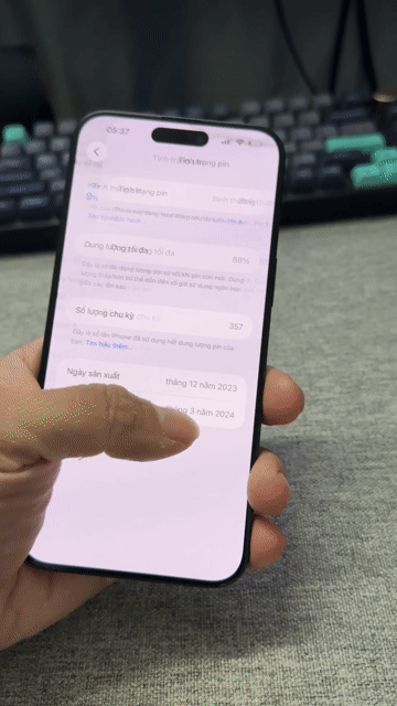 Apple iPhone 15 Pro Max 256GB Đen quốc tế zin. Mua bán Điện thoại tại Thành phố Thủ Đức Tp Hồ Chí Minh được đăng bởi Võ Nhân hình 1