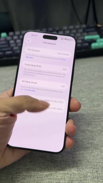 Apple iPhone 15 Pro Max 256GB Đen quốc tế zin. Mua bán Điện thoại tại Thành phố Thủ Đức Tp Hồ Chí Minh được đăng bởi Võ Nhân hình 1
