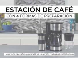 BLACK + DECKER Cafetera 4 en 1 Filtro Permanente con Jarra de Vidrio, 5  Tazas, CM0755S-MX : : Hogar y Cocina