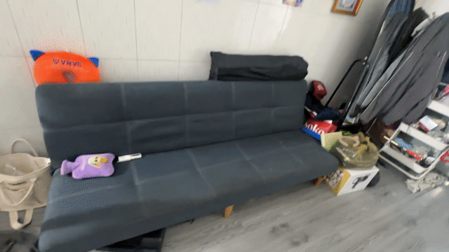 Sofa giường Vải Xám jeans 90x180cm Đã sử dụng. Mua bán Bàn ghế tại Quận 12 Tp Hồ Chí Minh được đăng bởi Linh Phung hình 1