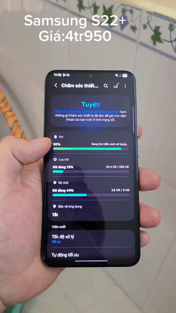 Samsung Galaxy S22+ 256GB Đen 2 sim. Mua bán Điện thoại tại Quận 6 Tp Hồ Chí Minh được đăng bởi Cường Mobile hình 1