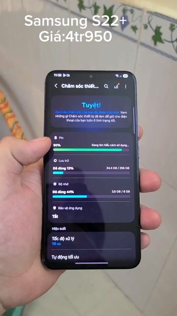 Samsung Galaxy S22+ 256GB Đen 2 sim. Mua bán Điện thoại tại Quận 6 Tp Hồ Chí Minh được đăng bởi Cường Mobile hình 1