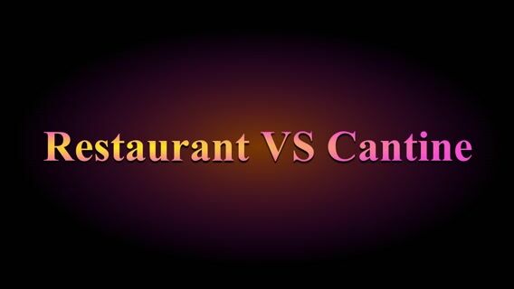 Restaurant VS Cantine
