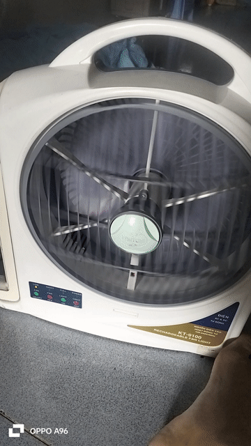 Quạt sạc KT-9100 Trắng. Mua bán Quạt tại Thị xã Tân Uyên Bình Dương được đăng bởi Nguyễn Bình  hình 1