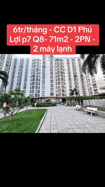 Cho thuê Căn hộ Chung cư Khu dân cư Phú Lợi Quận 8 Tp Hồ Chí Minh diện tích 71 m² giá 6 triệu/tháng
