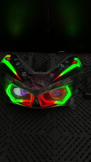 Đèn pha xe máy đa màu. Mua bán Phụ tùng xe tại Quận 8 Tp Hồ Chí Minh được đăng bởi Trần Lê Minh hình 1