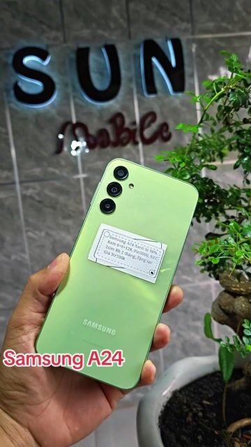 Samsung A24 R6+128 NFC 2sim Pin5000 vna. Mua bán Điện thoại tại Huyện Trảng Bàng Tây Ninh được đăng bởi Sun Mobile Shop Điện Thoại Trảng Bàng Tây Ninh 01 hình 1