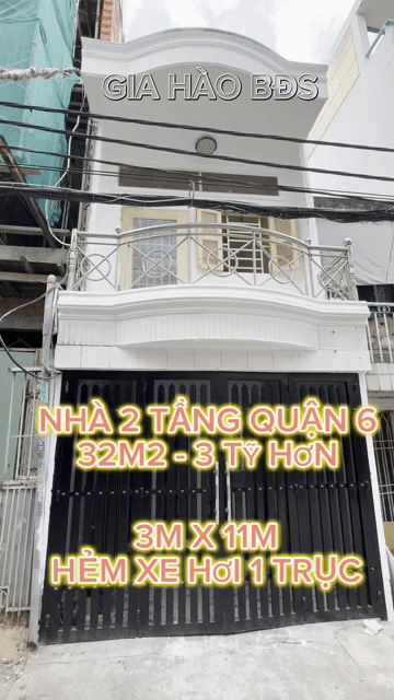 Mua bán Nhà ở Quận 6 Tp Hồ Chí Minh diện tích 32 m² giá 3 tỷ
