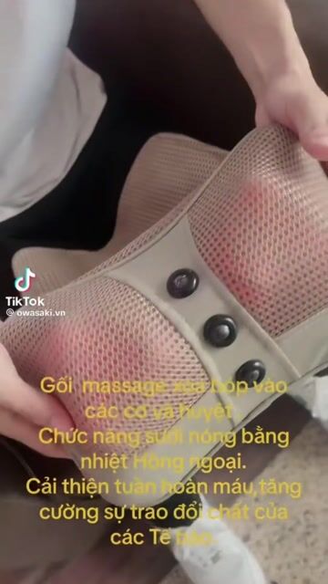 Gối massage Owasaki Nhiệt hồng ngoại toàn thân. Mua bán Nội thất, đồ gia dụng khác tại Quận Hà Đông Hà Nội được đăng bởi Phuong Mai hình 1