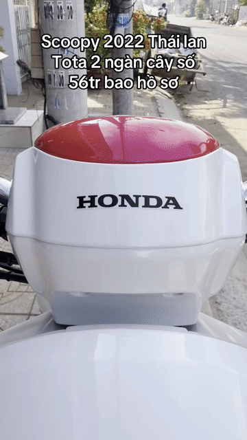 Honda Scoopy 2022 Đỏ trắng 2353 km. Mua bán Xe máy tại Huyện Chợ Mới An Giang được đăng bởi Nguyễn Duy Khang hình 1