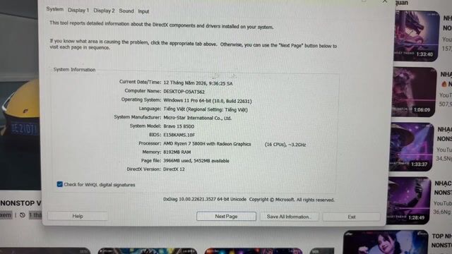 MSI Bravo 15 B5DD AMD Ryzen 7 5800H 8GB/512GB. Mua bán Laptop tại Thành phố Thủ Đức Tp Hồ Chí Minh được đăng bởi Cầm đồ gia minh lãi suất 2 phần trăm hình 1