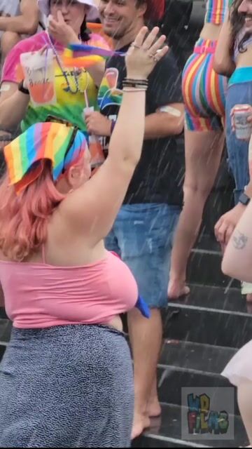 Pride parade, fully clothed