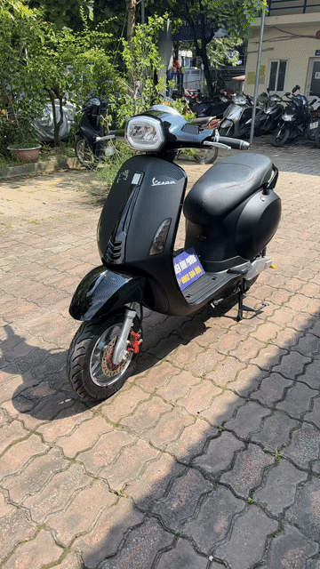 Xe máy điện Vespa Đen nhám AQ2026. Mua bán Xe máy tại Quận Cầu Giấy Hà Nội được đăng bởi Xe điện Bình Phương hình 1