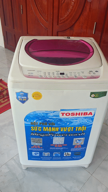 Máy giặt Toshiba 9kg cửa trên Trắng. Mua bán Máy giặt tại Thành phố Mỹ Tho Tiền Giang được đăng bởi HÀNG QUA SỬ DỤNG hình 1