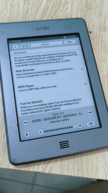 Máy đọc sách cũ Kindle Touch, nghe MP3 4gb. Mua bán Máy tính bảng tại Thành phố Thủ Đức Tp Hồ Chí Minh được đăng bởi Mr Thành hình 1