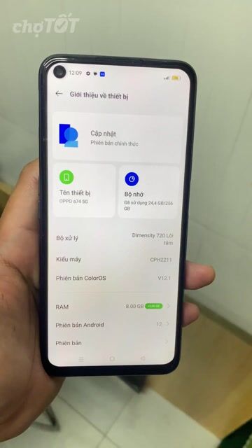 Oppo A74 5G 8GB/256GB màn zin 90hz. Mua bán Điện thoại tại Quận 12 Tp Hồ Chí Minh được đăng bởi Tính hình 1