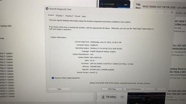 Acer Nitro 5 i7-12650H 16GB/RTX 4050. Mua bán Laptop tại Quận Đống Đa Hà Nội được đăng bởi thắng mobile mua bán điện thoại hình 1