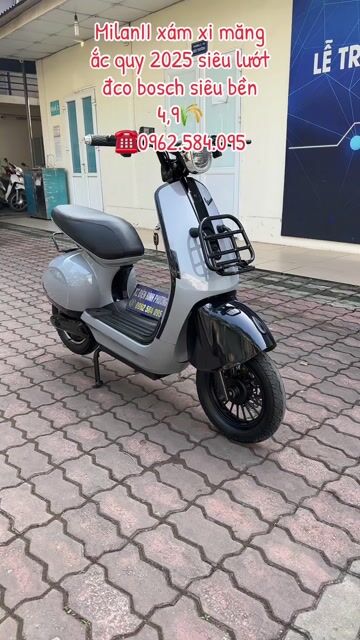 Vespa Milan II 2025 màu Xám xi măng. Mua bán Xe điện tại Quận Bắc Từ Liêm Hà Nội được đăng bởi Xe điện Bình Phương hình 1