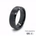 7mm Brushed Black Zirconia Ceramic Chamfered Ring 360 Video two