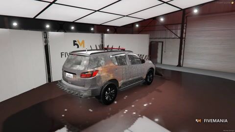 FIVEM Rotaeasy | Armored Survival SUV [Unbadged] Add-On | Spikes & Plow | Barred Windows | Weathered Texture | Working Lights | Optimized | Fivem Ready | High Quality, video preview