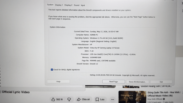 HP Victus 15 i5-12450H 15.6 inch 16GB/512GB. Mua bán Laptop tại Quận Đống Đa Hà Nội được đăng bởi thắng mobile mua bán điện thoại hình 1