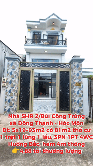 Mua bán Nhà ở Huyện Hóc Môn Tp Hồ Chí Minh diện tích 93 m² giá 4,88 tỷ