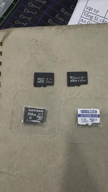 Combo 4 thẻ nhớ 700k. Mua bán Phụ kiện (Màn hình, Chuột...) tại Quận Gò Vấp Tp Hồ Chí Minh được đăng bởi Lê Trung hình 1