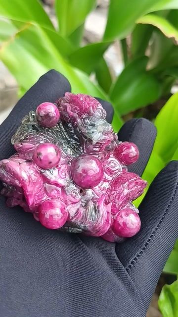 Tác phẩm điêu khắc Đá ruby Rồng ôm châu vip . Mua bán Đồ sưu tầm, đồ cổ tại Quận 8 Tp Hồ Chí Minh được đăng bởi Thế giới đá quý 2 hình 1