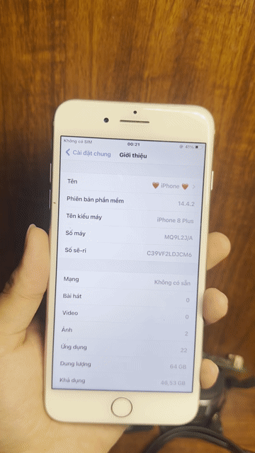 Apple iPhone 8 Plus 64GB Trắng. Mua bán Điện thoại tại Huyện Gia Lâm Hà Nội được đăng bởi Tran Anh hình 1