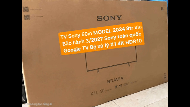 TV 4K Sony 50X77L 50in Google TV Bảo Hành 03/2027. Mua bán Tivi, Âm thanh tại Quận 8 Tp Hồ Chí Minh được đăng bởi Nguyen nguyen hình 1