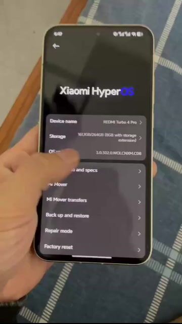 Xiaomi Redmi Turbo 4 Pro 256GB Vàng. Mua bán Điện thoại tại Thành phố Tuyên Quang Tuyên Quang được đăng bởi Ha Ngoc Thanh hình 1