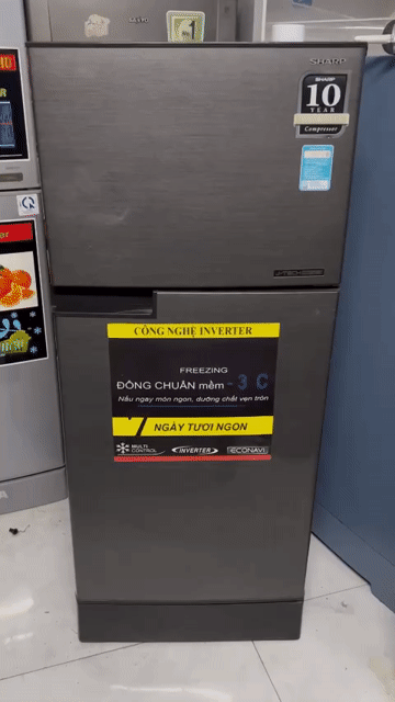 Tủ lạnh Sharp Inverter Xám. Mua bán Tủ lạnh tại Quận 7 Tp Hồ Chí Minh được đăng bởi Điện lạnh giá tốt HL hình 1