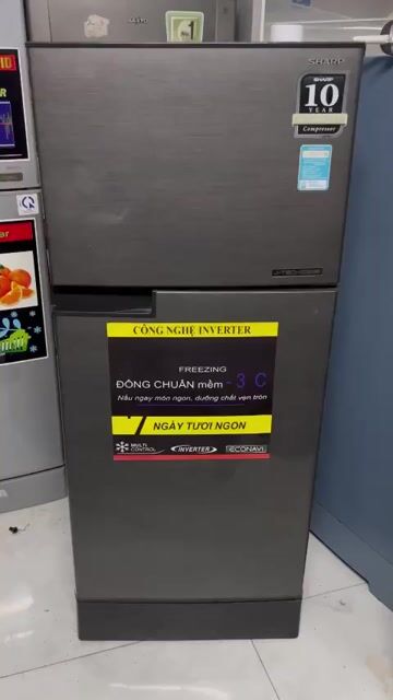 Tủ lạnh Sharp Inverter Xám. Mua bán Tủ lạnh tại Quận 7 Tp Hồ Chí Minh được đăng bởi Điện lạnh giá tốt HL hình 1