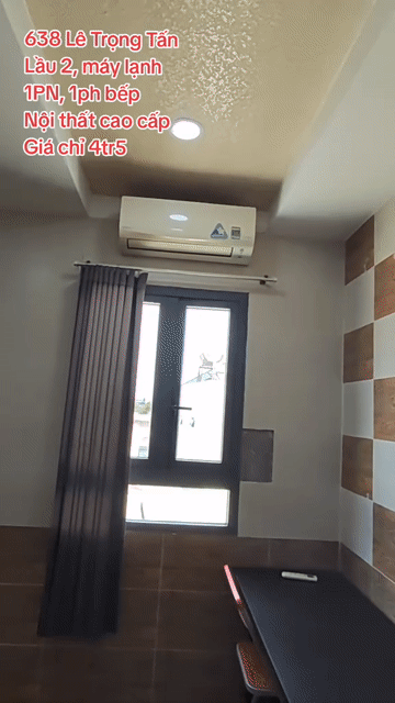 Cho thuê Căn hộ Chung cư Quận Tân Phú Tp Hồ Chí Minh diện tích 40 m² giá 4,3 triệu/tháng