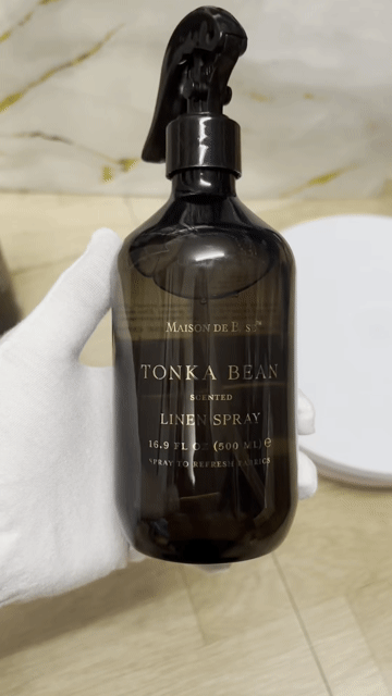MAISON DE BASE Nước hoa xịt vải Tonka bean 500ml. Mua bán Nước hoa tại Quận Hoàng Mai Hà Nội được đăng bởi Giày dép VN xuất khẩu chính hãng giá rẻ  hình 1