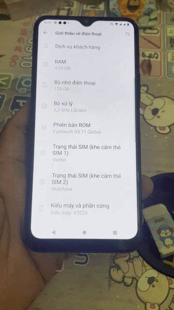 Vivo V2026 128GB Xanh dương. Mua bán Điện thoại tại Huyện Châu Thành Bến Tre được đăng bởi Dũng  hình 1