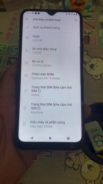 Vivo V2026 128GB Xanh dương. Mua bán Điện thoại tại Huyện Châu Thành Bến Tre được đăng bởi Dũng  hình 1