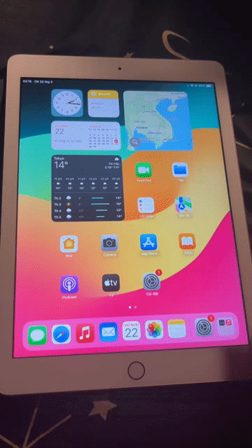 Apple iPad Gen 6 32GB Vàng. Mua bán Máy tính bảng tại Huyện Thanh Trì Hà Nội được đăng bởi Janh Hoang hình 1