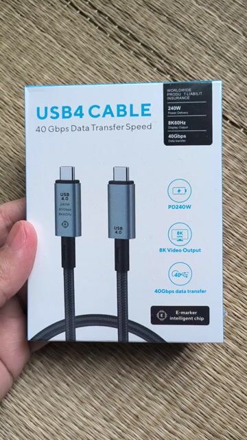 Cáp sạc USB 4.0, cáp thunderbolt 3, thunderbolt 4. Mua bán Phụ kiện (Màn hình, Chuột...) tại Quận Nam Từ Liêm Hà Nội được đăng bởi Trần Hòa hình 1