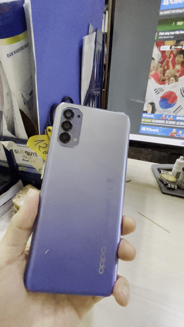 Oppo Reno4 128GB Tím zin full bao mạnh. Mua bán Điện thoại tại Quận Bình Tân Tp Hồ Chí Minh được đăng bởi Tantaimobile hình 1