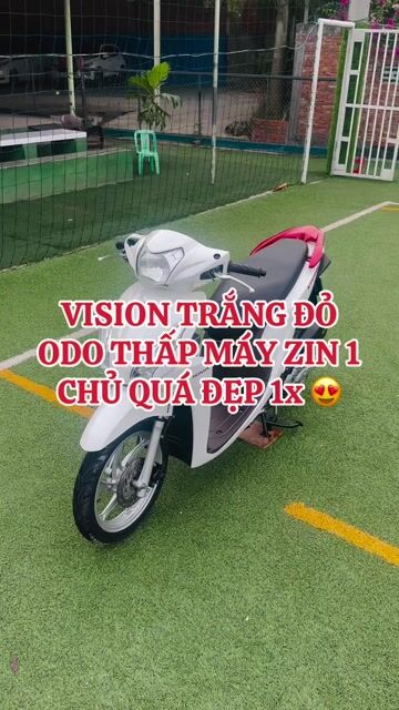 VISION TRẮNG ĐỎ ODO THẤP MÁY MÓC NGUYÊN ZIN ĐẸP. Mua bán Xe máy tại Huyện Chợ Mới An Giang được đăng bởi XE MÁY THIỆN PHÁT AN GIANG hình 1
