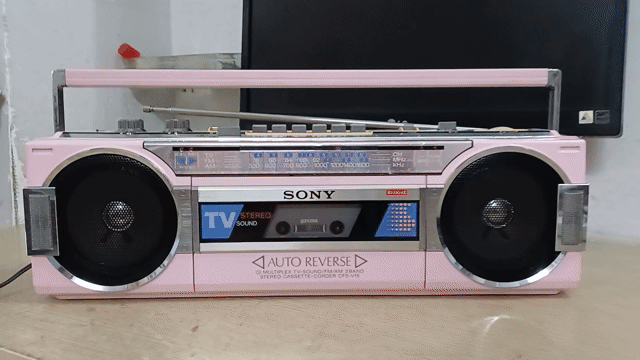 Đài cassette Sony CFS-V15 Hồng Auto reverse. Mua bán Tivi, Âm thanh tại Quận Gò Vấp Tp Hồ Chí Minh được đăng bởi  Sơn Gò Vấp  hình 1