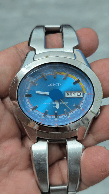 Đồng hồ Nhật size 42mm, 2 lịch,mặt xanh, full inoc. Mua bán Đồng hồ tại Thành phố Huế Thừa Thiên Huế được đăng bởi Shop LucyHoang hình 1