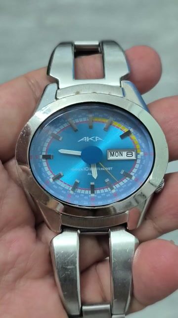 Đồng hồ Nhật size 42mm, 2 lịch,mặt xanh, full inoc. Mua bán Đồng hồ tại Thành phố Huế Thừa Thiên Huế được đăng bởi Shop LucyHoang hình 1