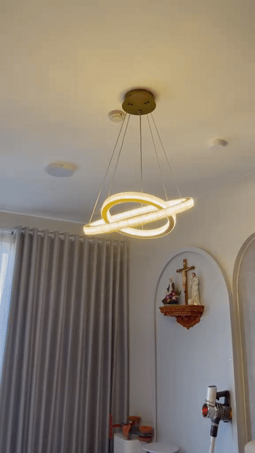 Đèn chùm Phòng khách Vàng, Trắng. Mua bán Đèn tại Quận 12 Tp Hồ Chí Minh được đăng bởi Phương Thanh hình 1