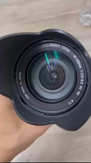 Ống kính Sigma 18-200mm f/3.5-6.3 DC OS Canon Đen. Mua bán Máy ảnh, Máy quay tại Huyện Cát Hải Hải Phòng được đăng bởi Nghĩa Lê Trung hình 1