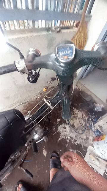 Honda Cup màu Xanh đậm. Mua bán Xe máy tại Huyện Cần Giuộc Long An được đăng bởi Quách Gia Bảo hình 1