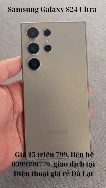 Samsung Galaxy S24 Ultra 5G rin chất đẹp. Mua bán Điện thoại tại Thành phố Đà Lạt Lâm Đồng được đăng bởi Điện thoại giá rẻ Đà Lạt hình 1