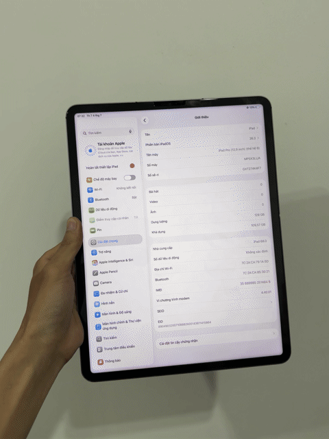 Apple iPad Pro M2 12.9 inch 5G 128GB Xám. Mua bán Máy tính bảng tại Huyện Thanh Trì Hà Nội được đăng bởi Nguyễn Duy Khánh hình 1