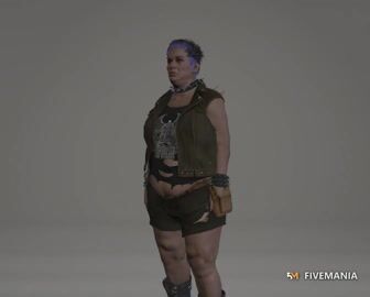 Fat | Female Ped | Multiple Outfits | Optimized & Fivem Ready [Add-On] — video preview